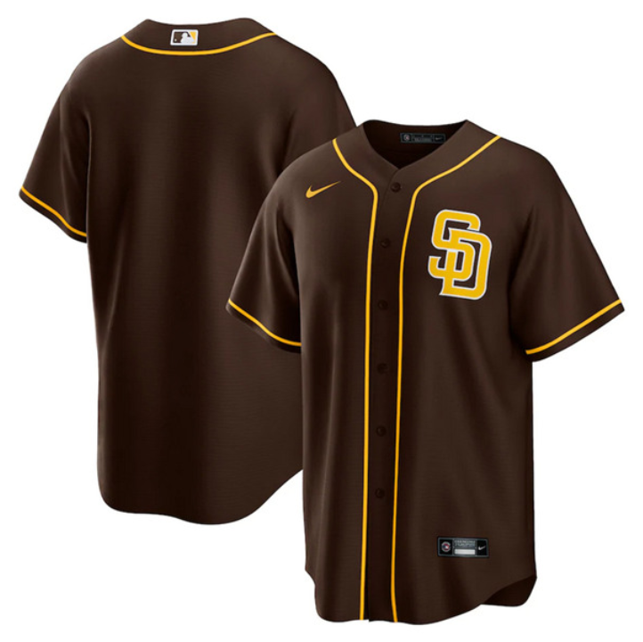 Men's San Diego Padres Brown Cool Base Stitched Jersey Men's San Diego Padres Brown Cool Base Stitched Jersey
